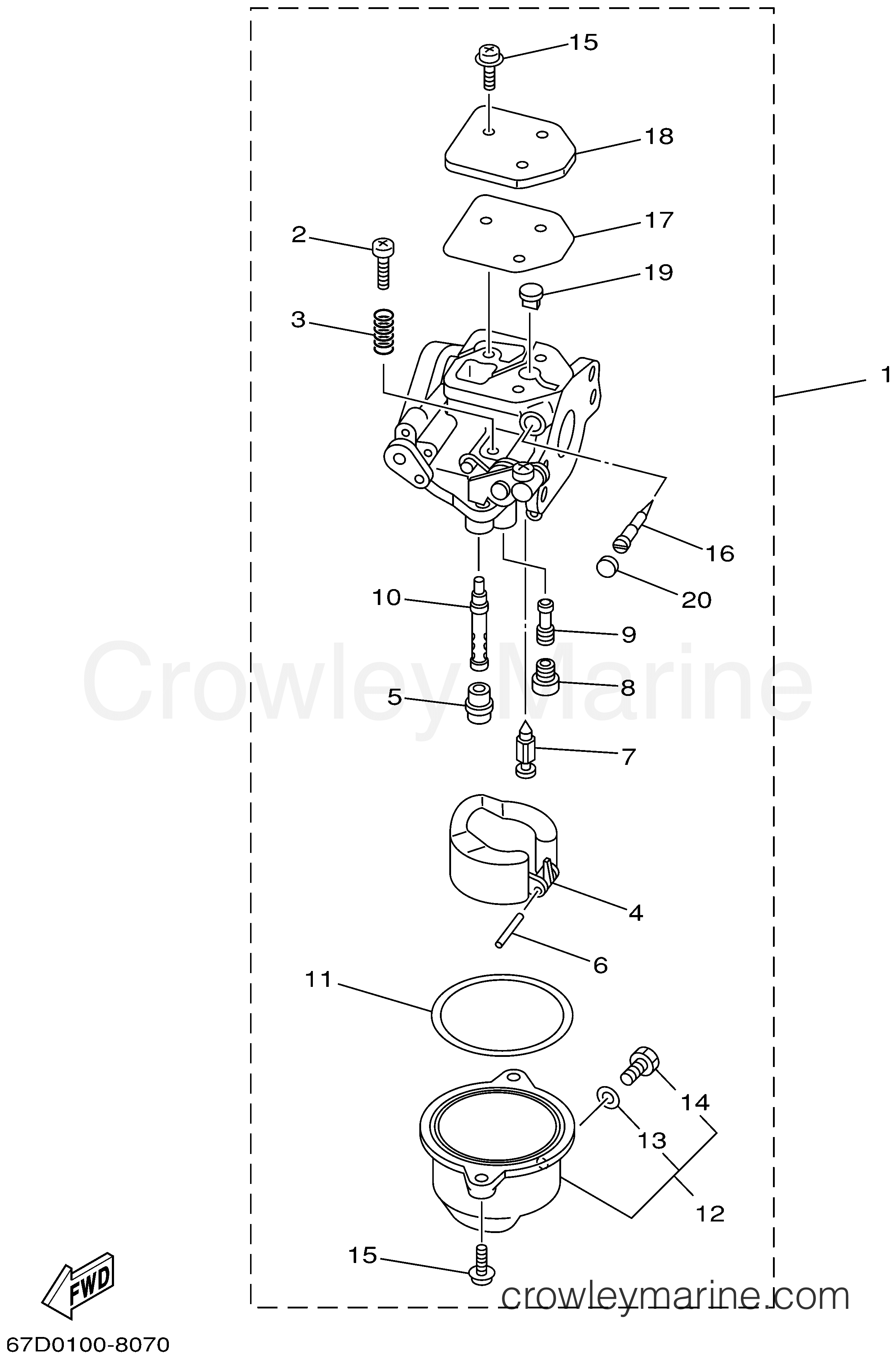 Yamaha Motors F4MLHA - CARBURETOR