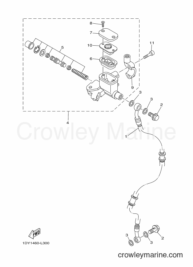 Yamaha Motors T115FSE (2SU3) [010] - FRONT MASTER CYLINDER