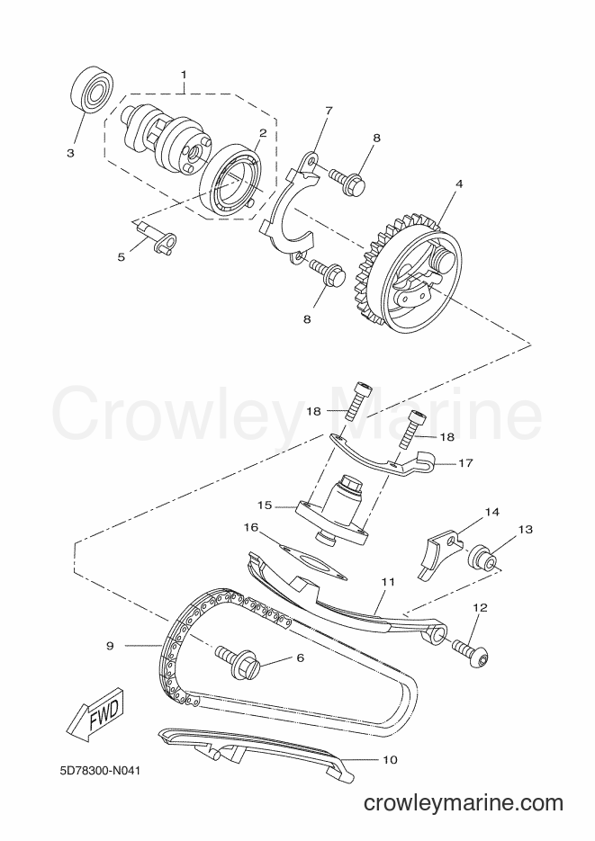 Yamaha Motors MT125A (5D7D) [020] - CAMSHAFT & CHAIN