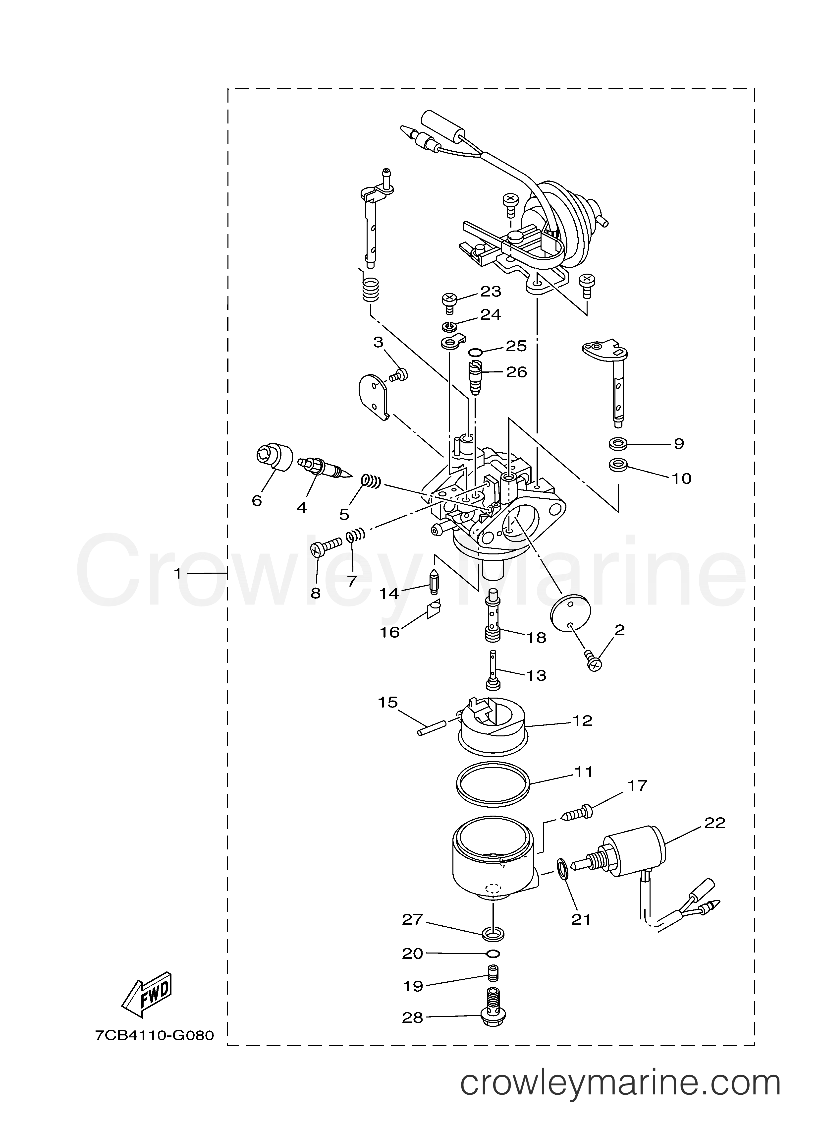 Yamaha Motors EF4000DM - CARBURETOR 1