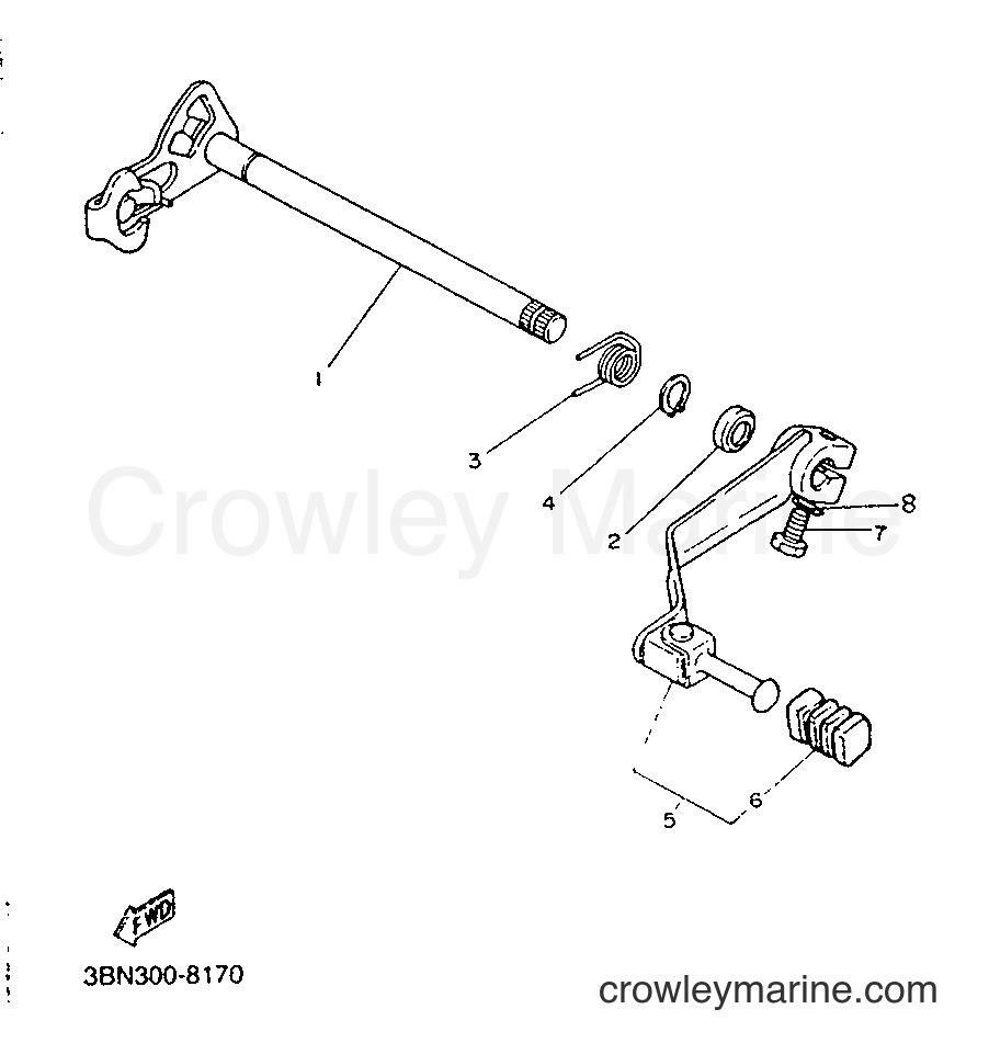 1991 Dirt Bike TDR125 - TDR125 (3SH2) [999] - SHIFT SHAFT