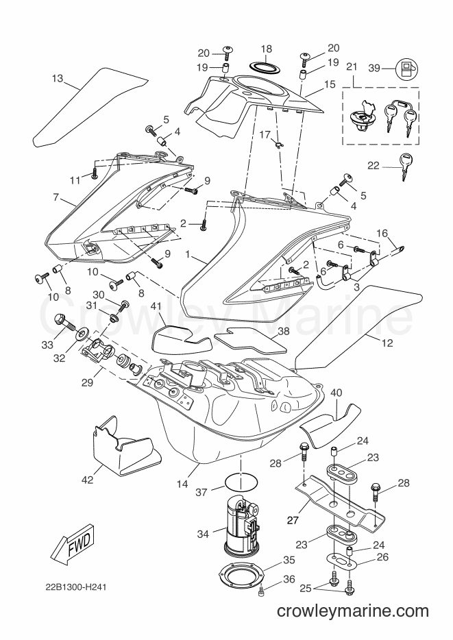 Yamaha Motors WR125X (22B2) [030] - FUEL TANK