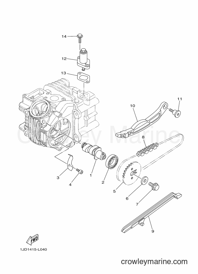 2016 Scooter T115C-5 - T115C-5 (BP41) [010] - CAMSHAFT & CHAIN