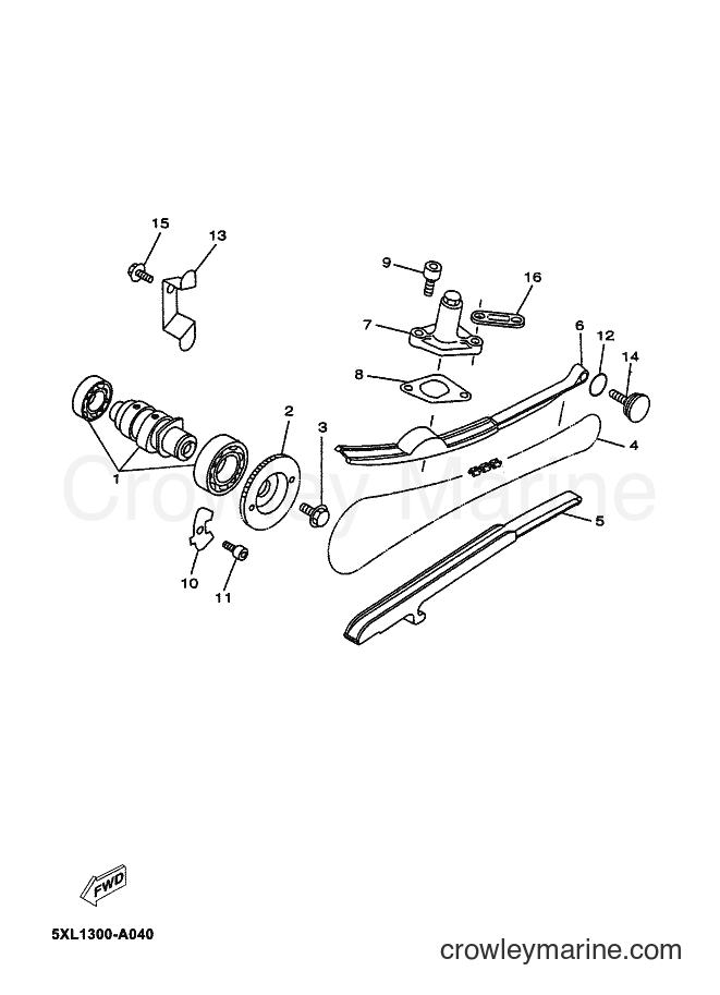 2004 Maxi-Scooter YP180E - YP180E (5XM3) [080] - CAMSHAFT & CHAIN
