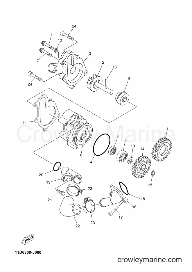 2013 Dirt Bike XT660ZA - XT660ZA (2BE2) [030] - WATER PUMP