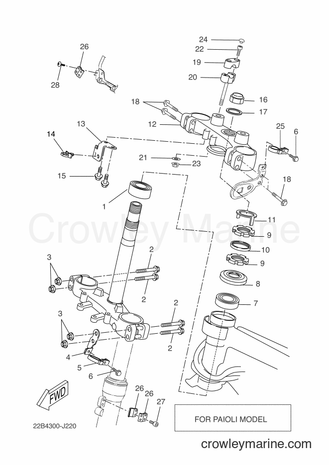 2010 Dirt Bike WR125X - WR125X (22B4) [080] - STEERING