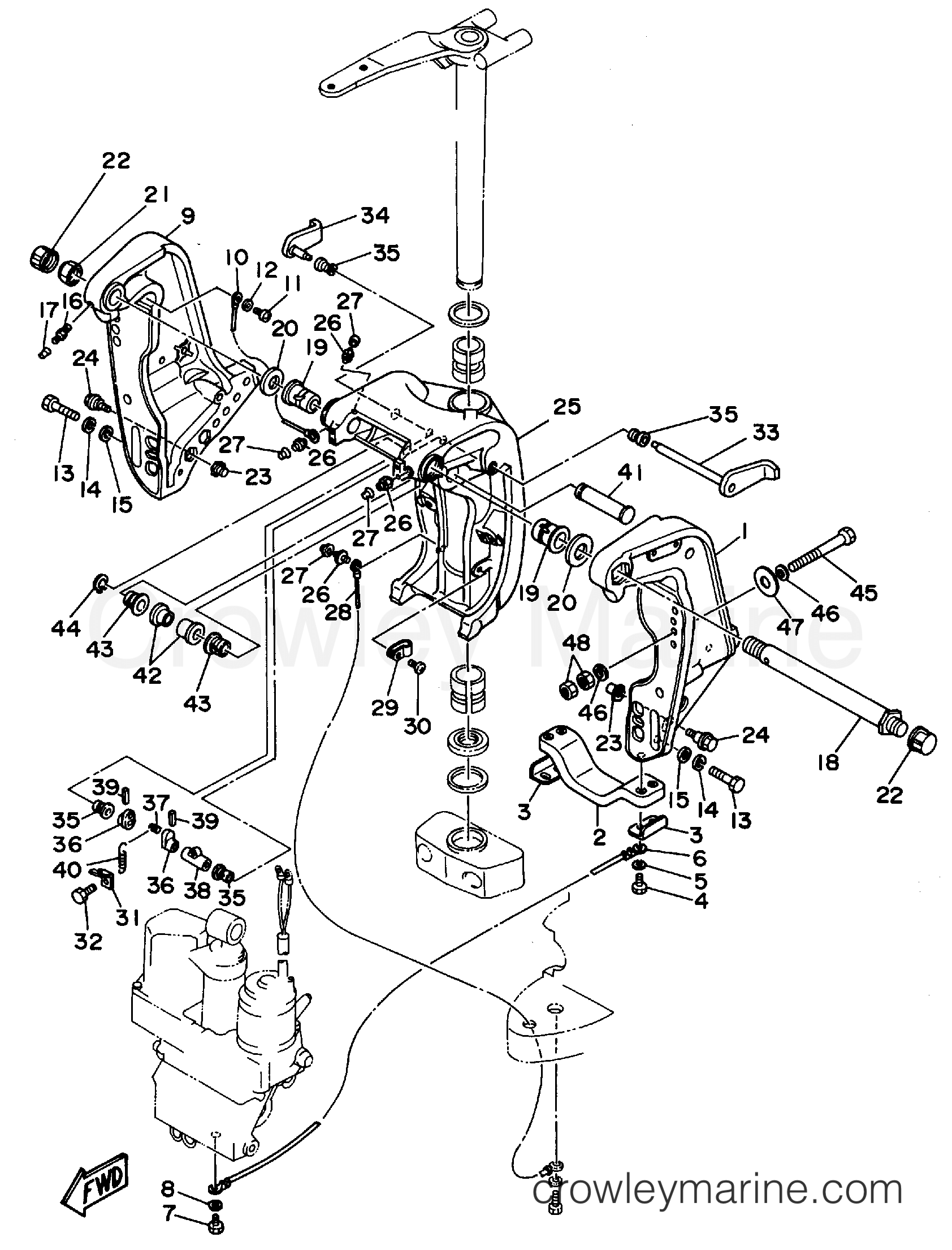 Yamaha Motors 150TXRS - BRACKET 1