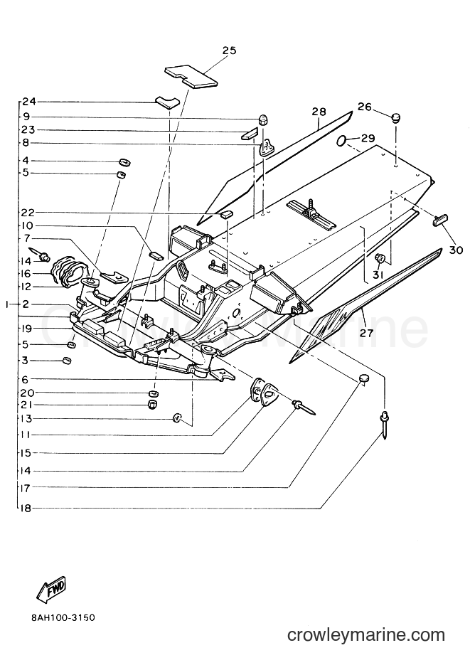 Yamaha Motors CS340E (8AH1) [020] - FRAME