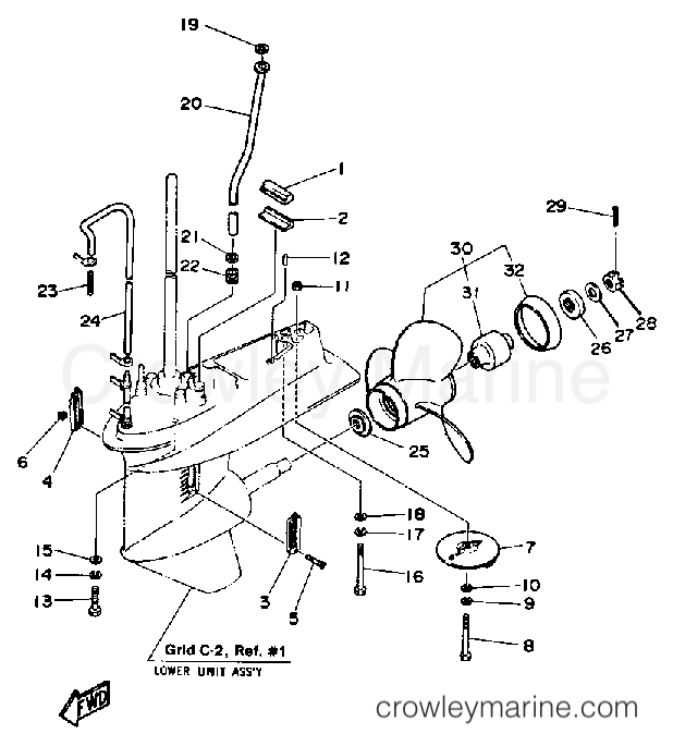 Yamaha Motors PRO50LH - LOWER DRIVE 2