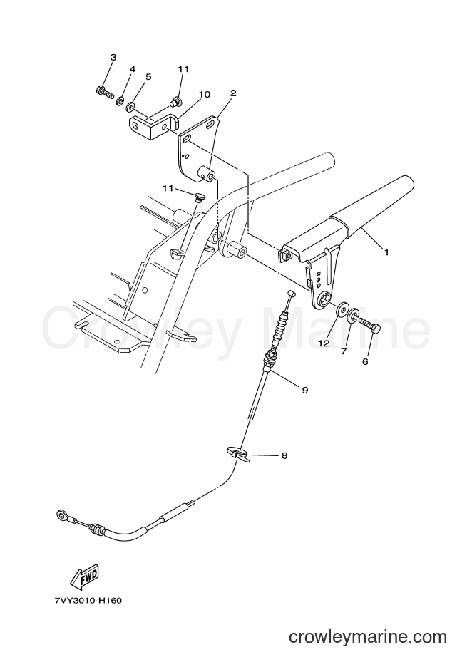 2010 Snowblower YS870JT - YS870JT (7VY3) [010] - CLUTCH LEVER