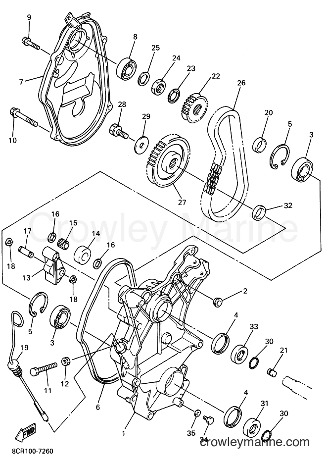 1997 Snowmobile VX600LT - VX600LT (8CS1) [020] - TRACK DRIVE 2