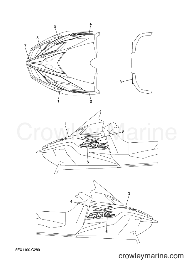 2004 Snowmobile SXV60 - SXV60 (8EX1) [020] - EMBLEM