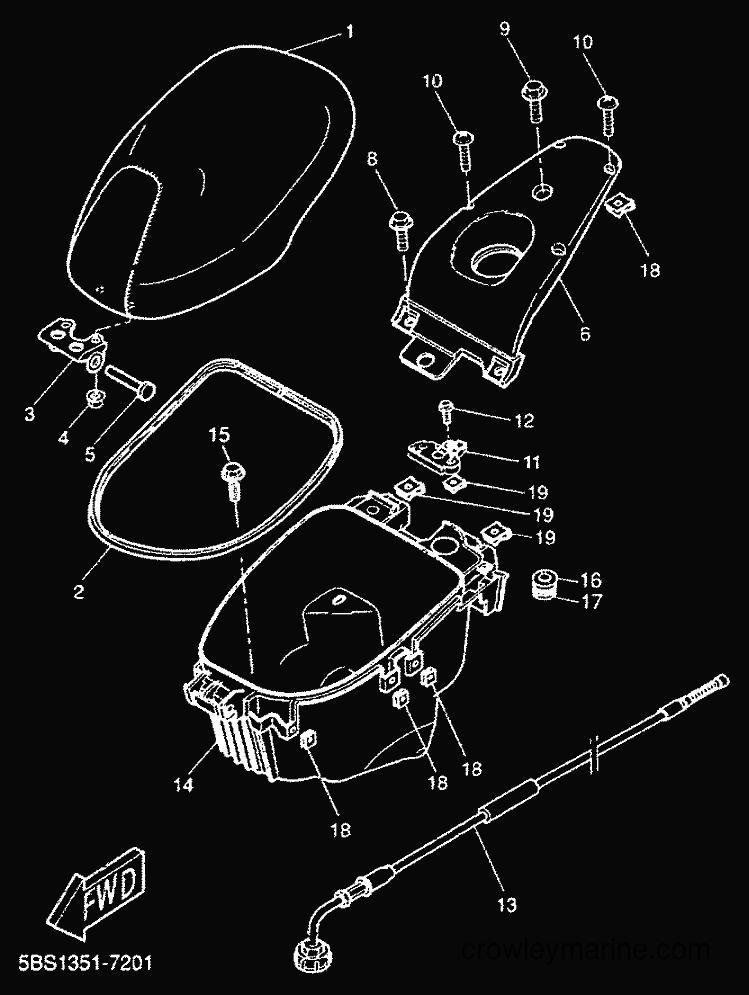 1999 Scooter YQ50L - YQ50L (5HER) [010] - SEAT & CARRIER