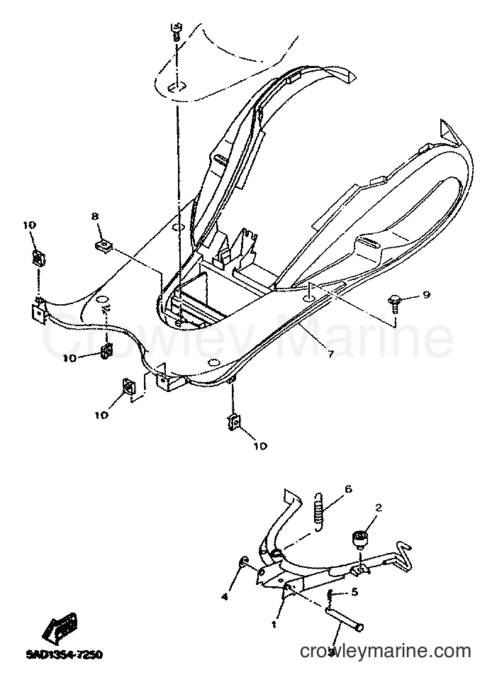 2001 Scooter YN50 - YN50 (5MR9) [010] - STAND & FOOTREST