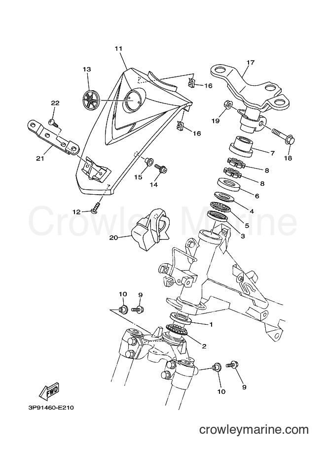 2009 Scooter T110LE - T110LE (45C1) [010] - STEERING