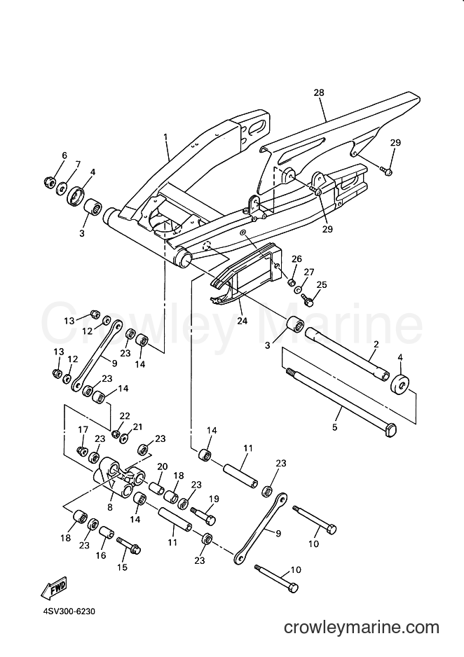 Yamaha Motors YZF1000R (4SV5) [060] - REAR ARM