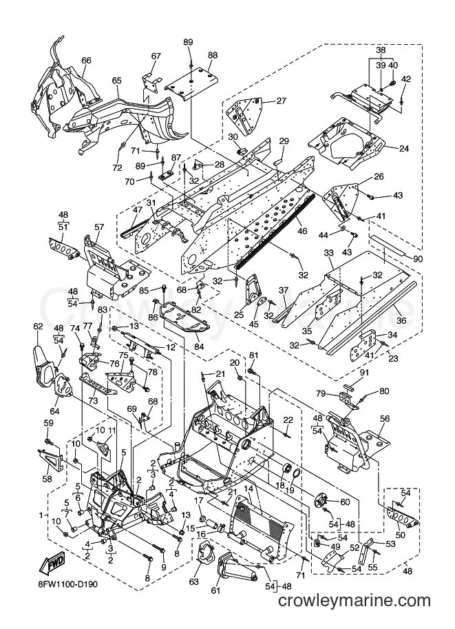 Yamaha Motors RX10M (8FW2) [010] - FRAME