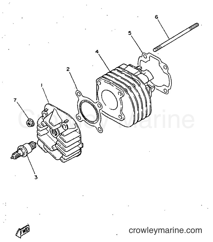 1998 Scooter YN50 - YN50 (5BV1) [999] - CYLINDER