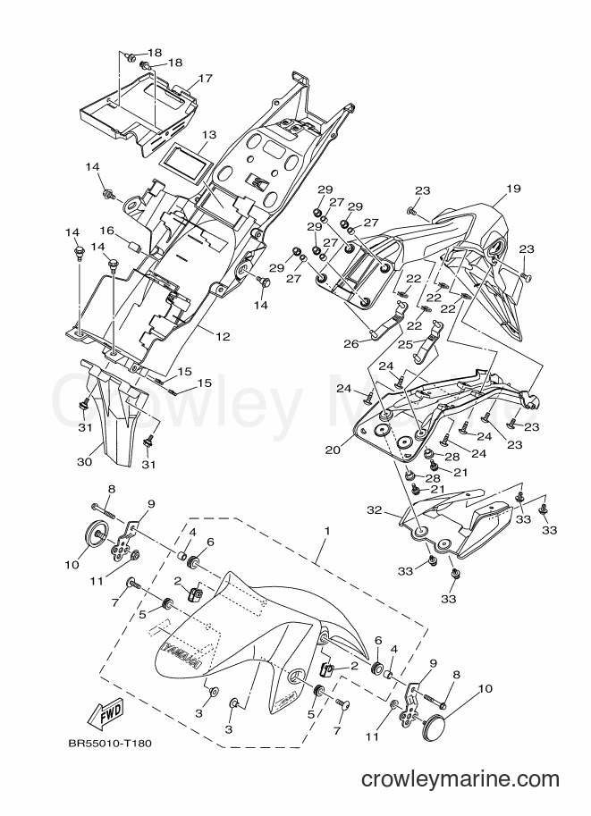 2018 Sport Bike YZF-R3A - YZF-R3A (BR55) [010] - FENDER