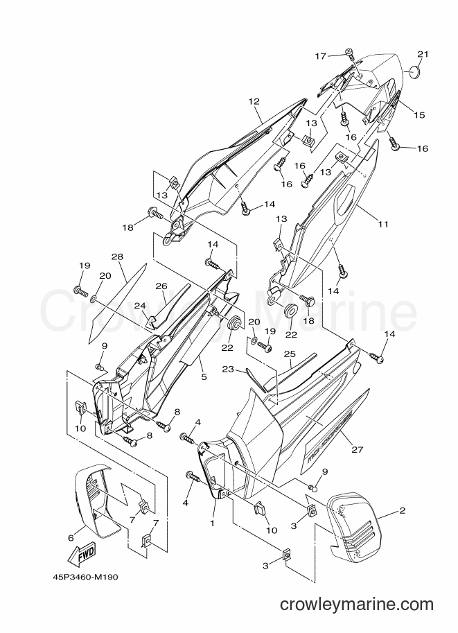 2013 Street Bike AC150B - AC150B (45P3) [010] - SIDE COVER