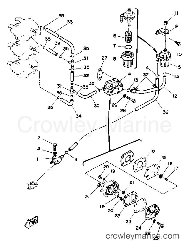Yamaha Motors 50EJRP - FUEL SYSTEM