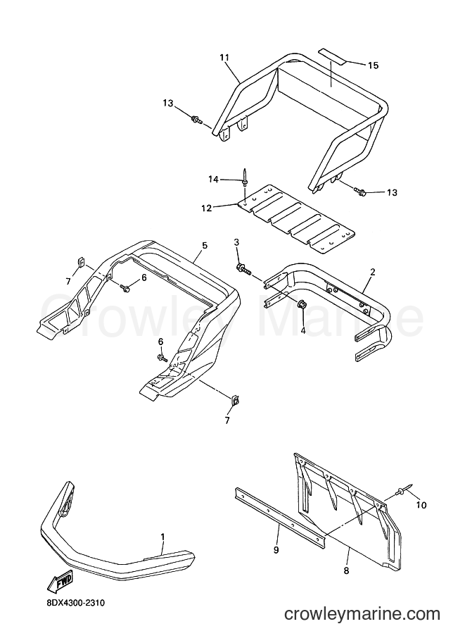 2008 Snowmobile VT500XL - VT500XL (8DXB) [010] - BUMPER