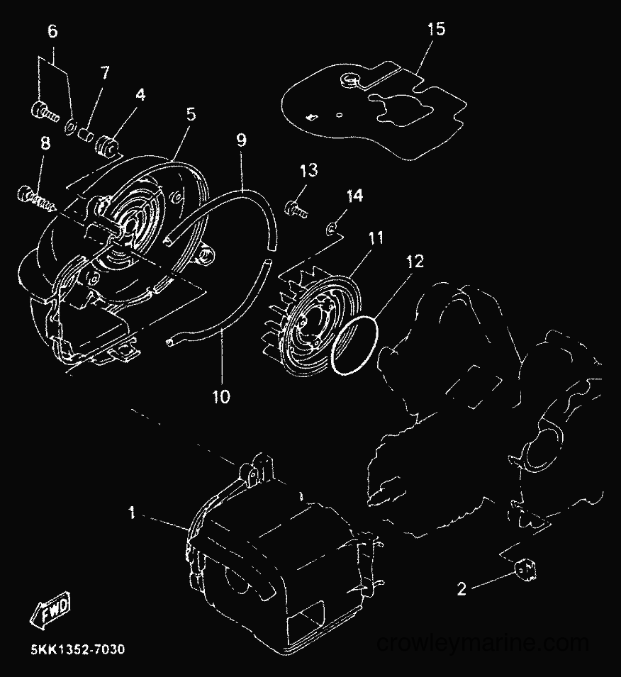 1999 Scooter YN100 - YN100 (5KK1) [99A] - AIR SHROUD & FAN