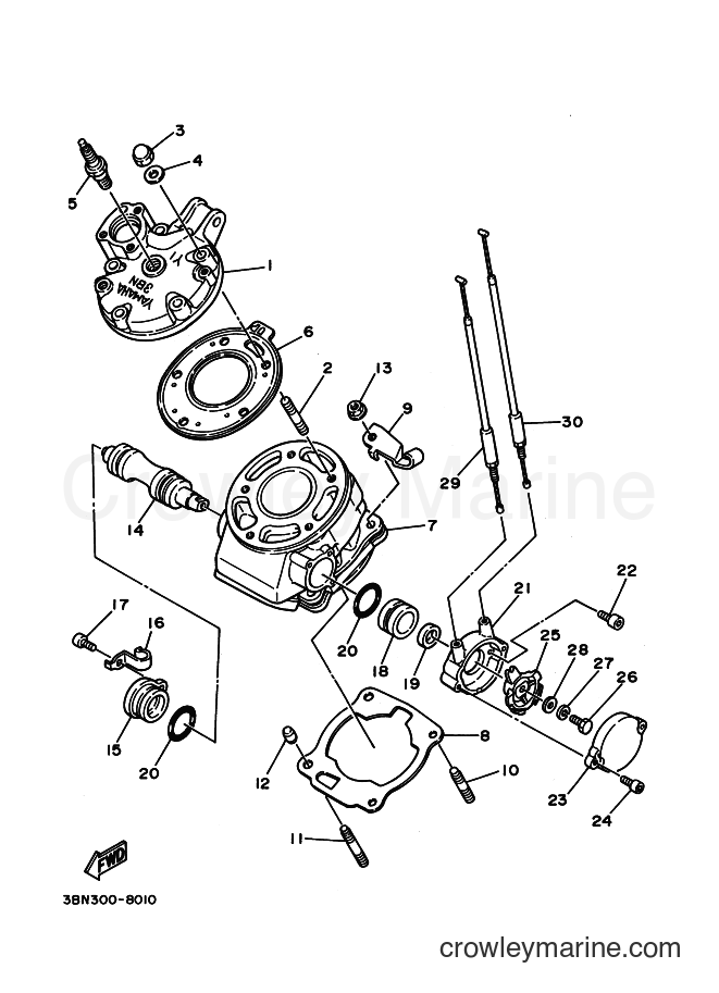 Yamaha Motors DT125R (3DD1) [999] - CYLINDER