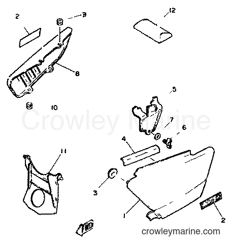 1981 Dirt Bike XT250 - XT250 (5G4) [999] - SIDE COVER