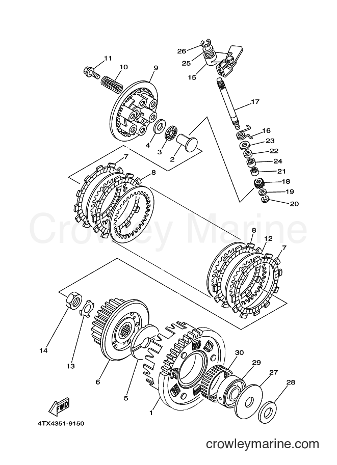 2000 Street Bike TDM850 - TDM850 (4TX6) [080] - CLUTCH