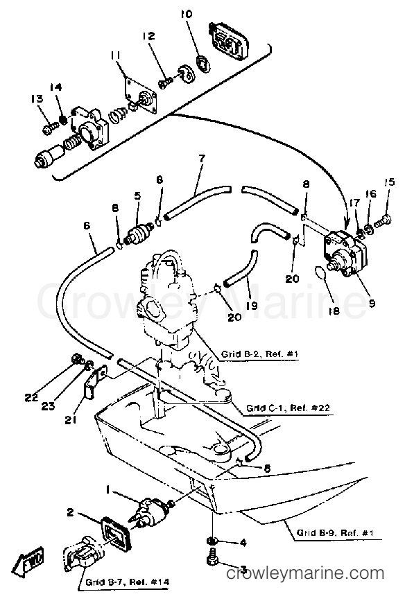 Yamaha Motors F9.9SK - FUEL SYSTEM