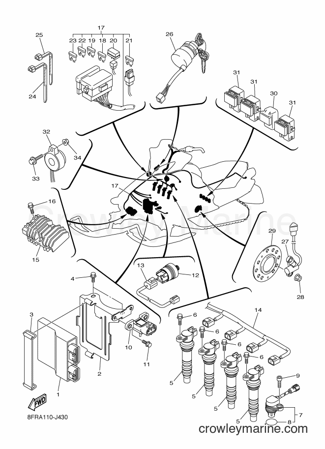 Yamaha Motors RX10STGT (8GV9) [020] - ELECTRICAL 1