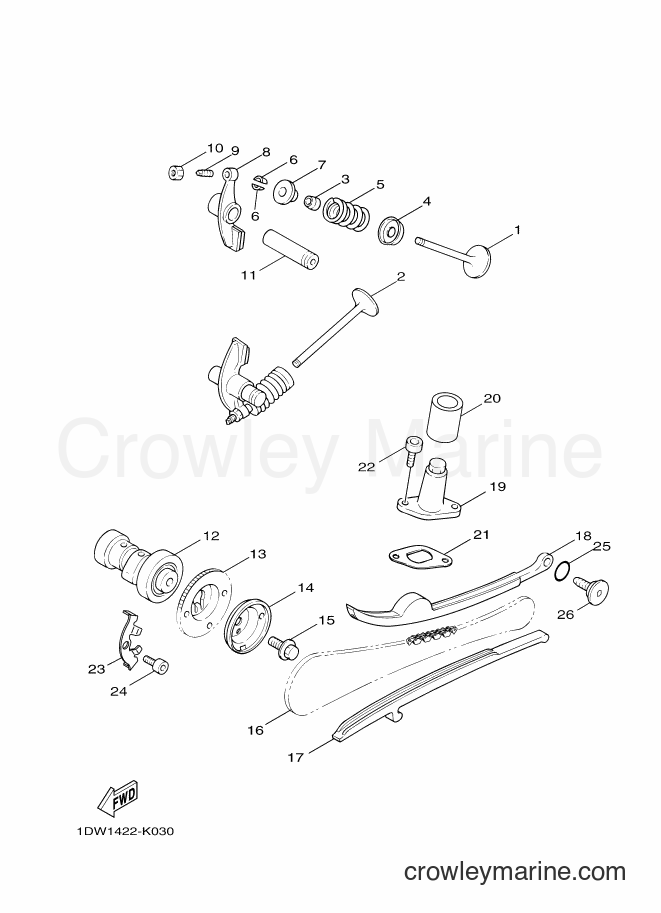Yamaha Motors XC100N (1DW2) [010] - VALVE