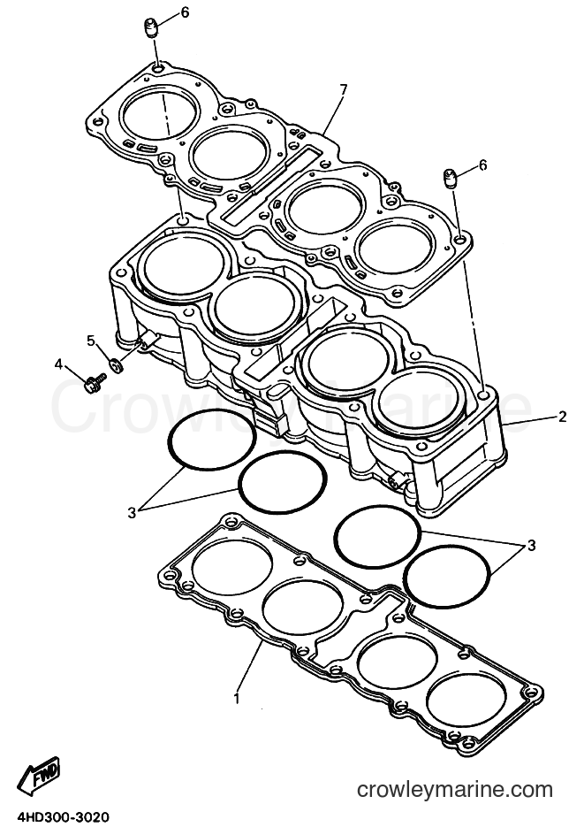 Yamaha Motors YZF750SP (4HT4) [010] - CYLINDER