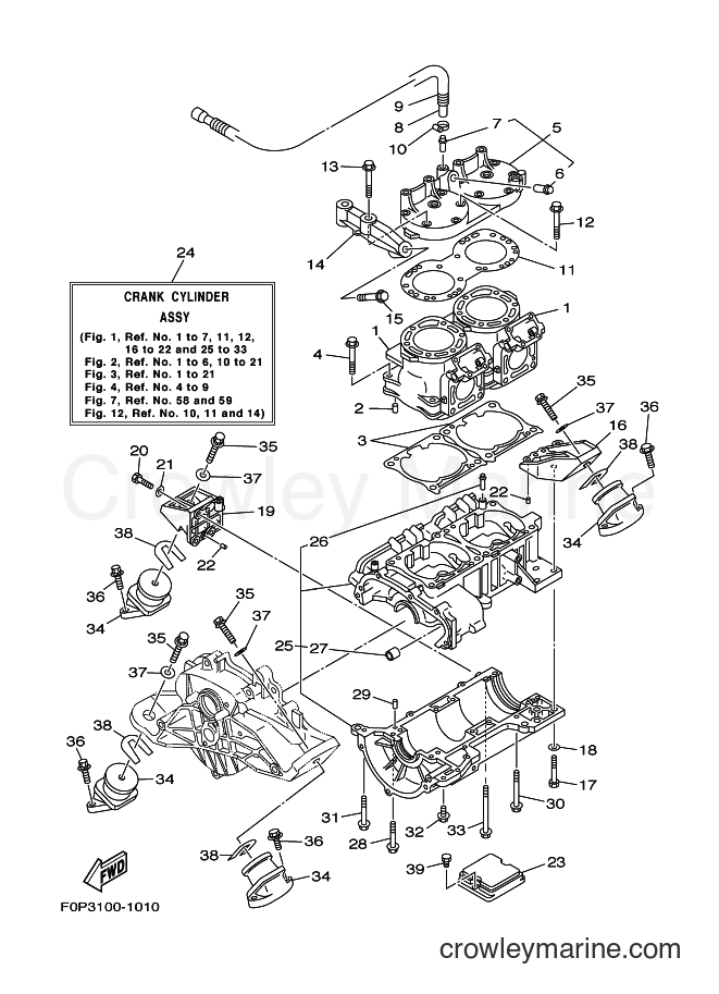 Yamaha Motors JET FOR XA800 (67AC) [030] - CYLINDER & CRANKCASE 1