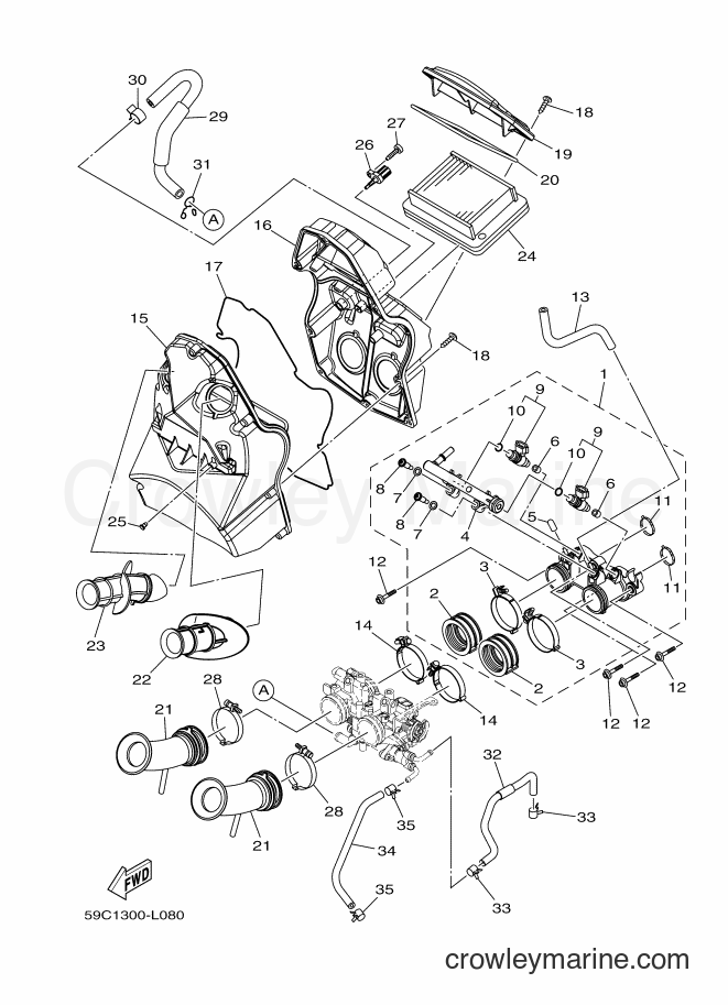 Yamaha Motors XP500A (59CN) [060] - INTAKE