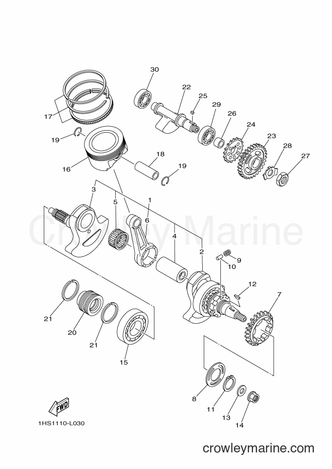 2012 ATV YFM550FWA - YFM550FWA (1NP1) [010] - CRANKSHAFT & PISTON