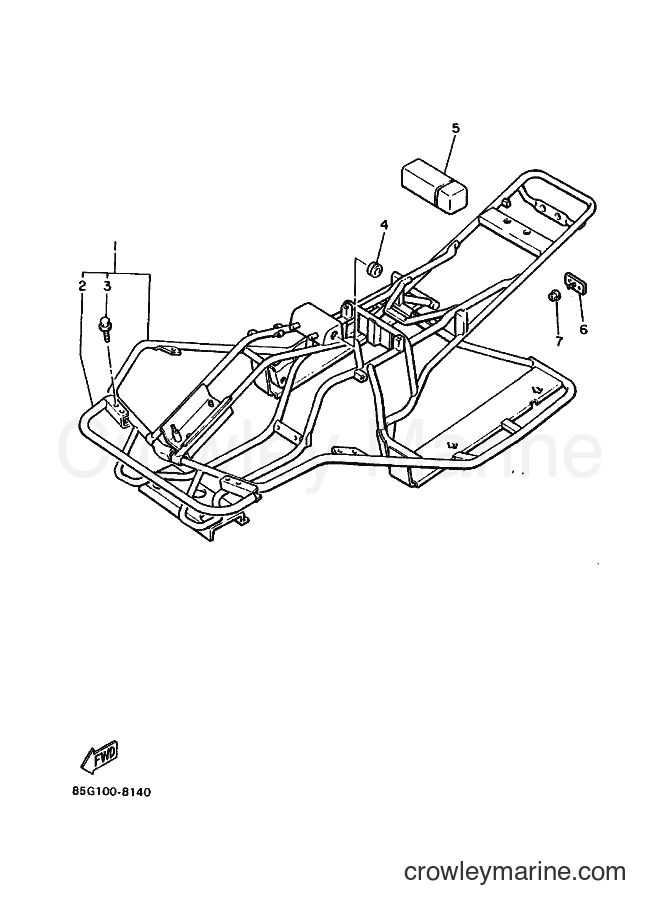 Yamaha Motors SV80 (85X1) [020] - FRAME