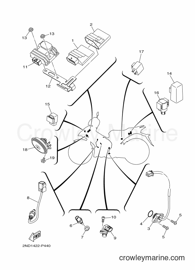 Yamaha Motors T150 (B156) [010] - ELECTRICAL 2