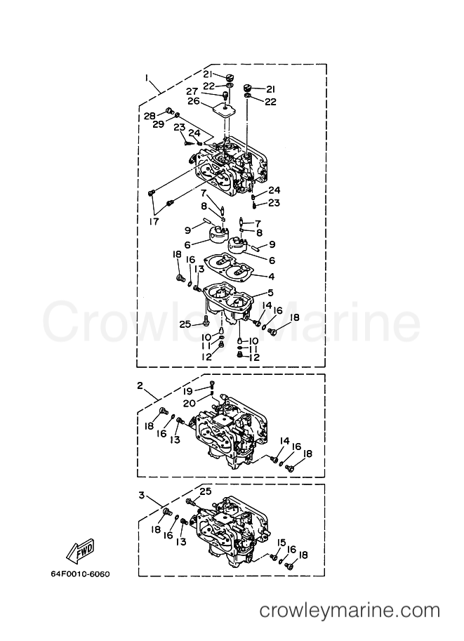 Yamaha Motors 150F (64C) [070] - CARBURETOR