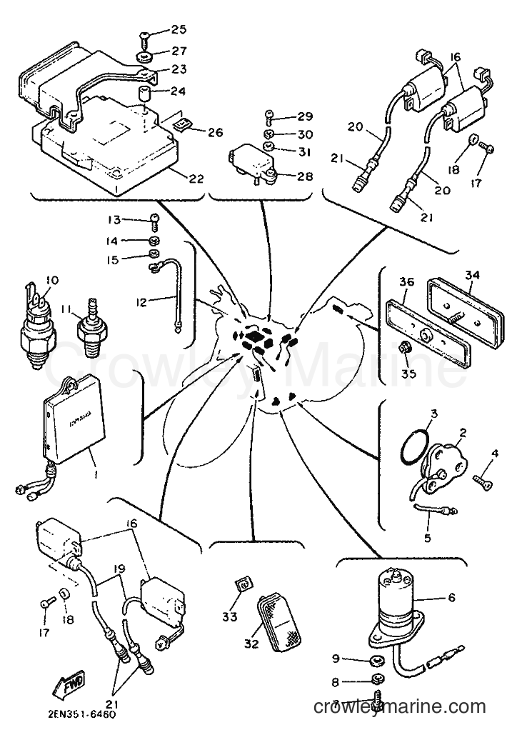 1993 Cruiser VMX12 - VMX12 (3LR8) [999] - ELECTRICAL 1