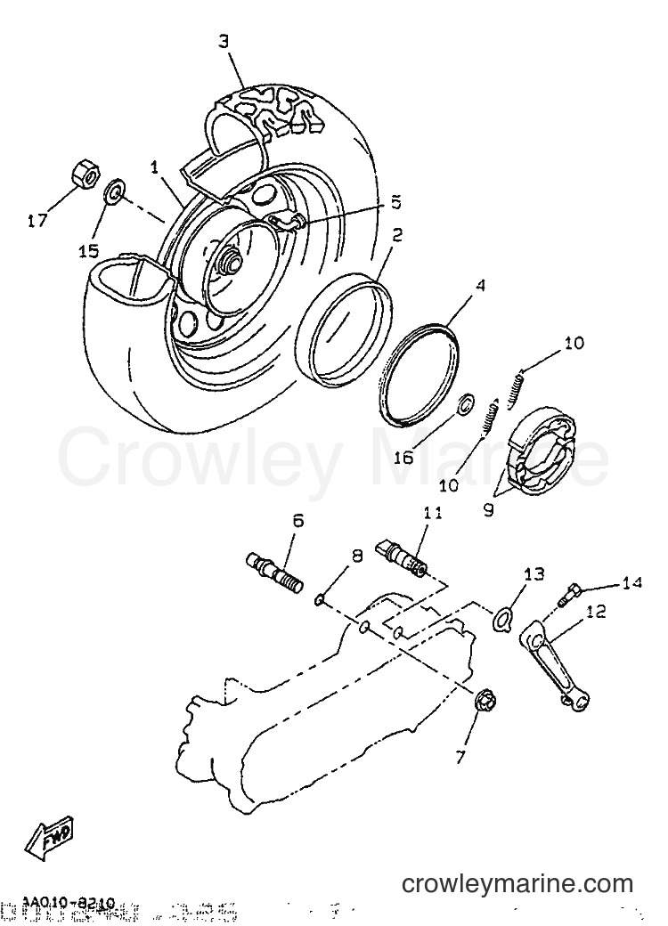 1994 Scooter CW50 - CW50 (4LJ1) [999] - REAR WHEEL