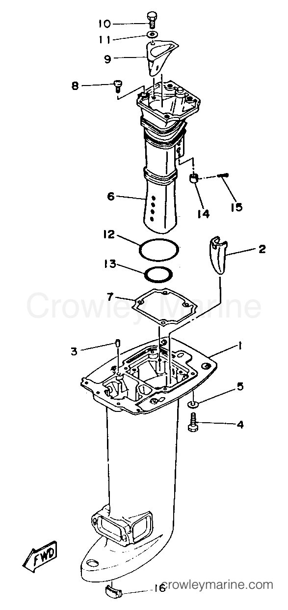 Yamaha Motors C30ELRR - UPPER CASING