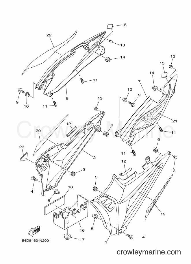 2014 Street Bike SX-4 - SX-4 (54D5) [010] - SIDE COVER