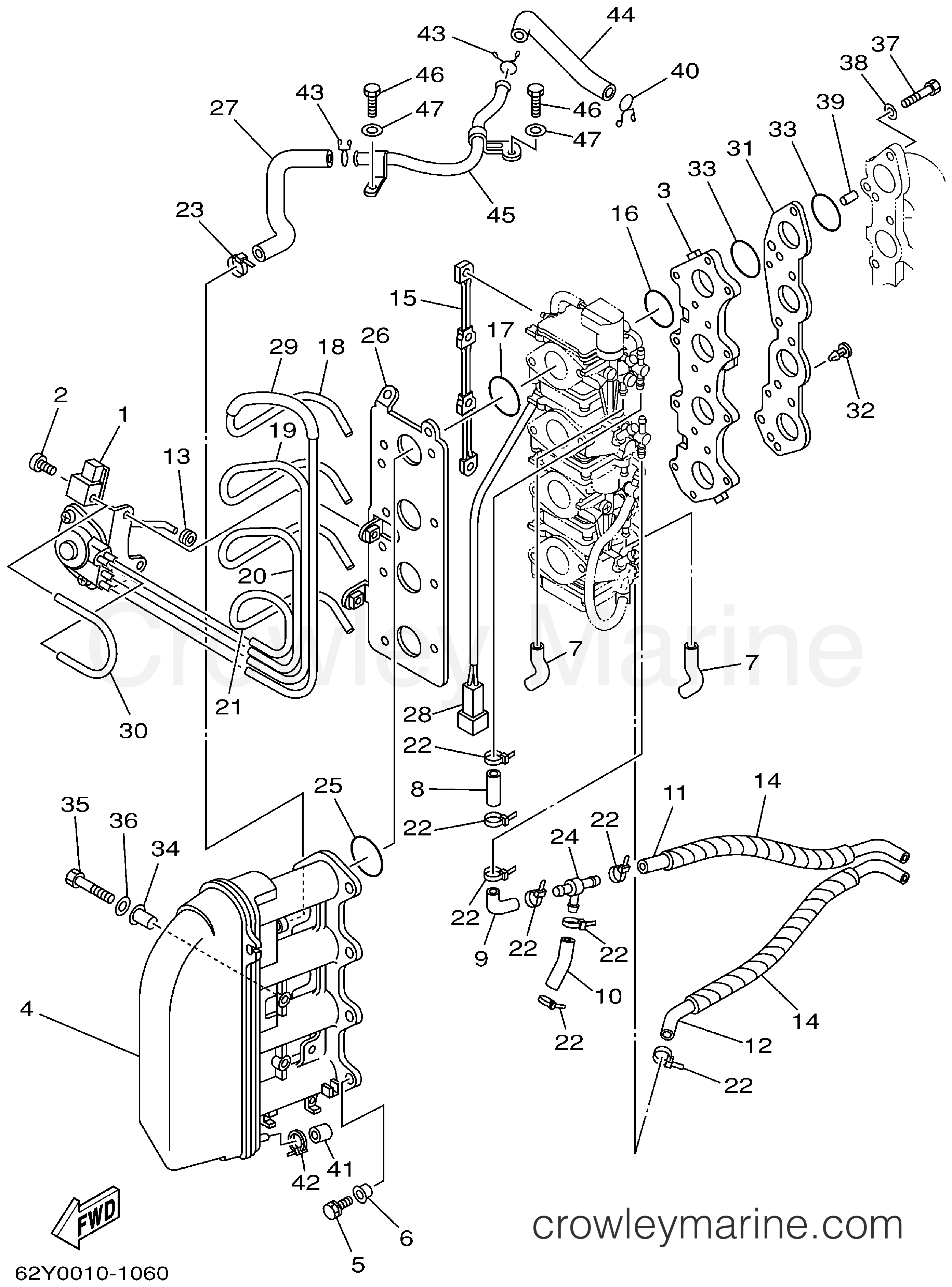 Yamaha Motors F50TJRA - INTAKE