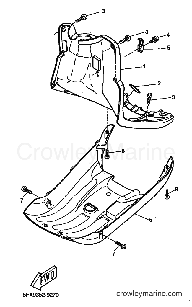 1999 Scooter CW50RS - CW50RS (5JK1) [010] - LEG SHIELD