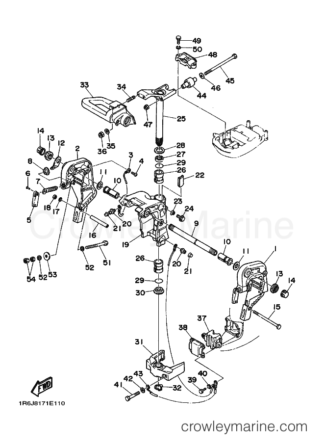 Yamaha Motors 30D (6J8) [030] - BRACKET 1