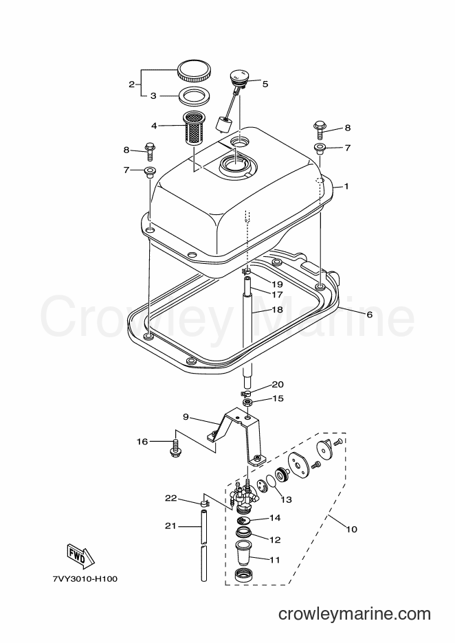 2010 Snowblower YS870JT - YS870JT (7VY3) [010] - FUEL TANK