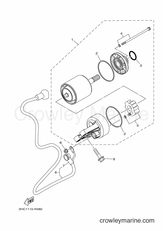 2016 ATV YXZ1000ES - YXZ1000ES (2HC8) [010] - STARTING MOTOR