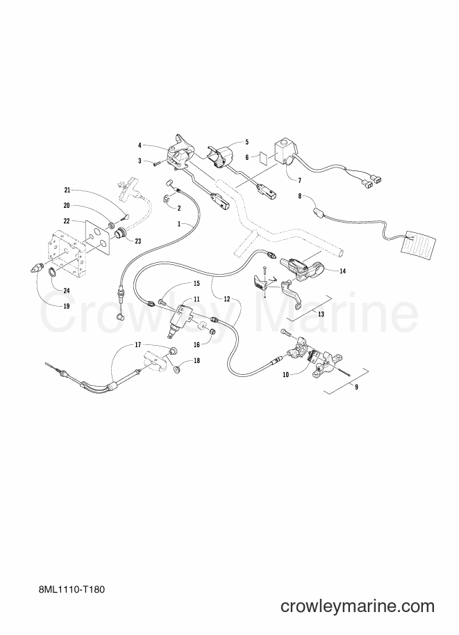 Yamaha Motors SXR200 (8ML2) [010] - CONTROL CABLE